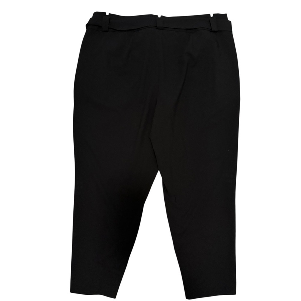 Calvin Klein Tapered Ankle Tie Front Pleated Paper Bag Waist Women's Pants 18W - Picture 4 of 10
